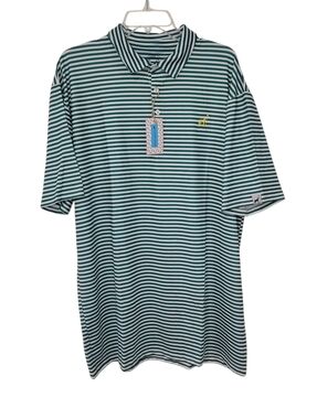 PROUD 90 Striped Performance Golf Polo Shirt Mens 2XL